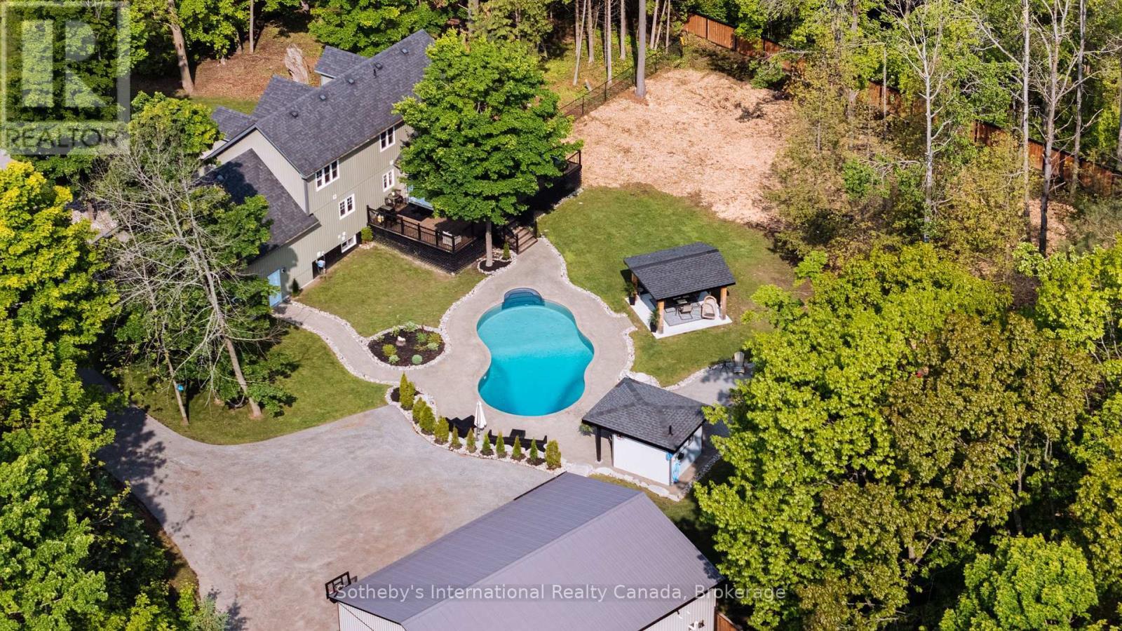 129 Bass Line, Oro-Medonte (Prices Corners), ON - Outdoor With In Ground Pool With View