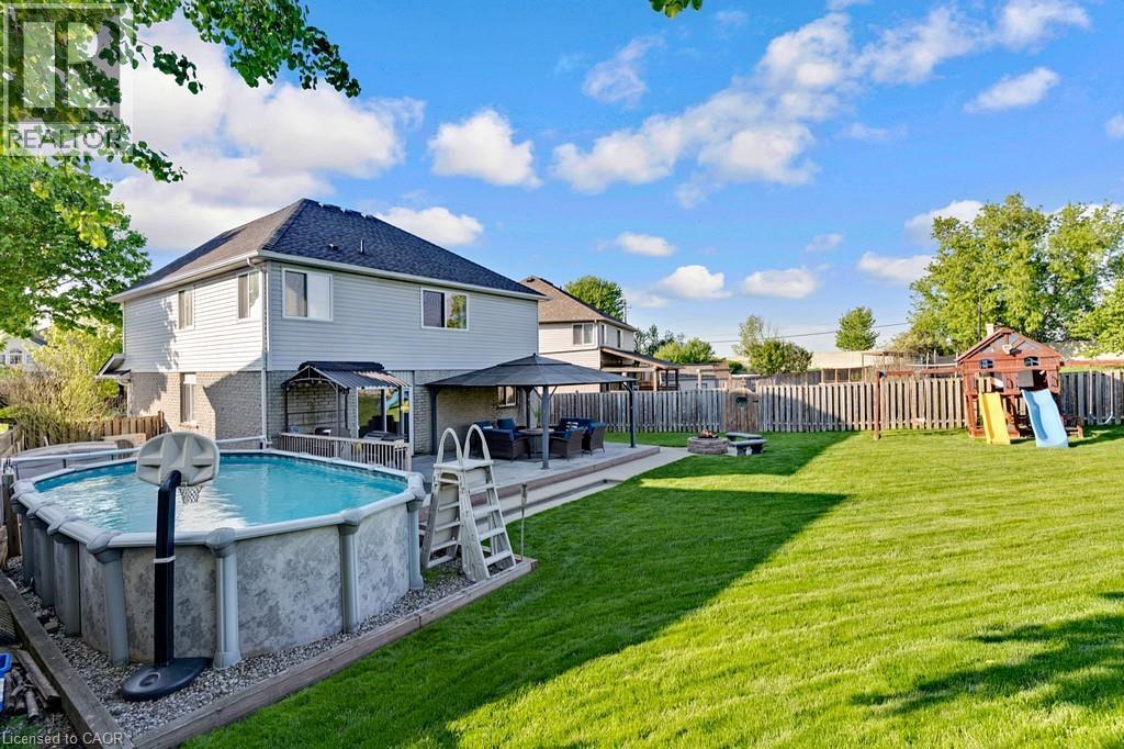 84 Amanda Walk, Cambridge, ON - Outdoor With Above Ground Pool With Backyard