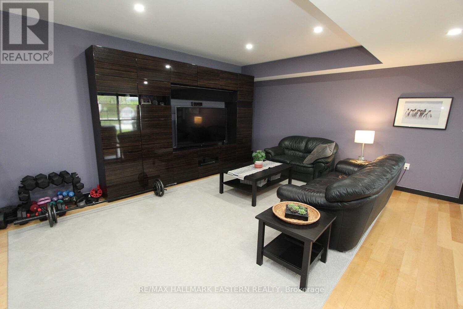 Lower Level Family Room - 1483 Webster Road, Douro-Dummer, ON - Indoor Photo Showing Living Room