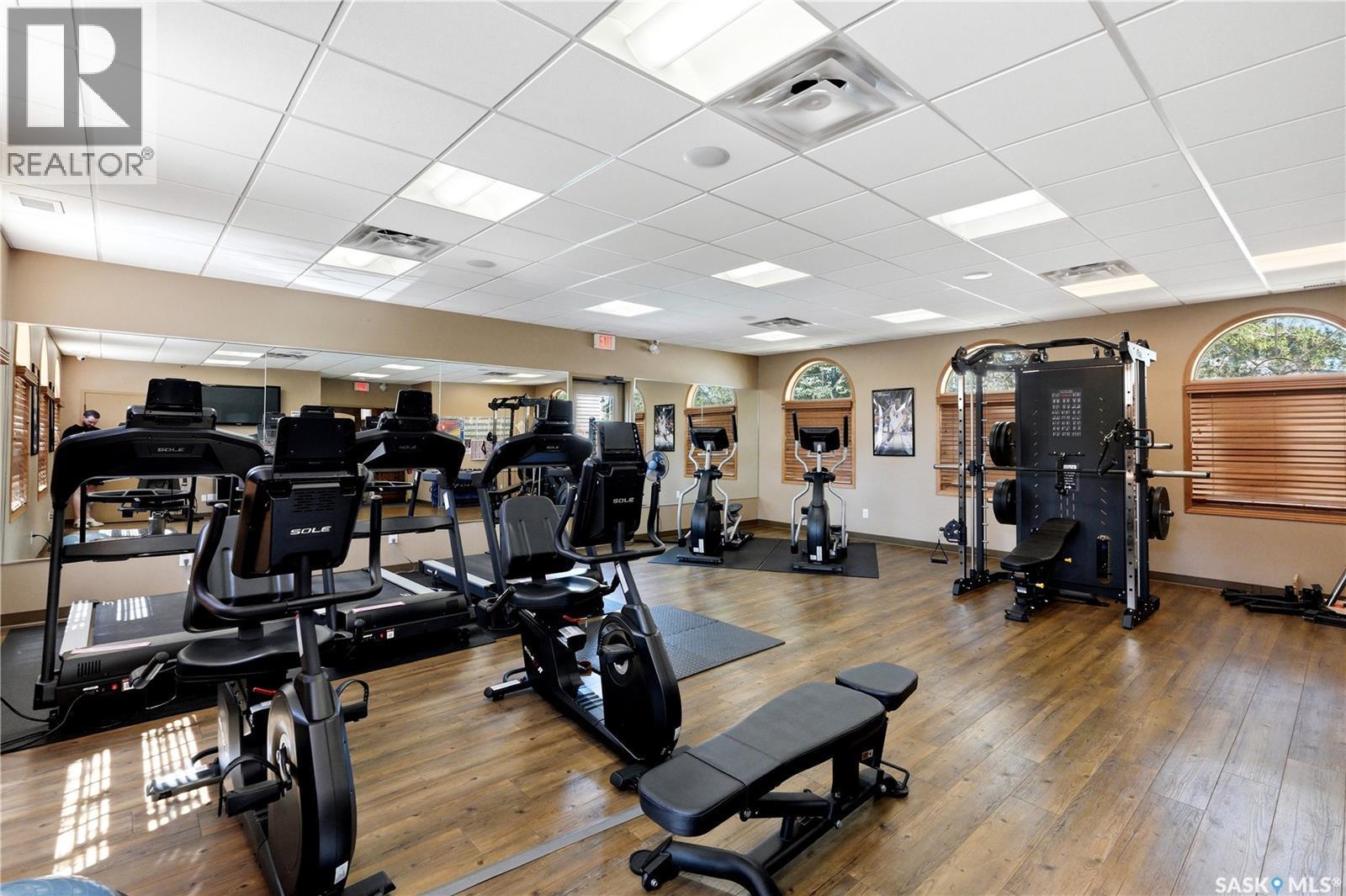 570 150 Langlois Way, Saskatoon, SK - Indoor Photo Showing Gym Room
