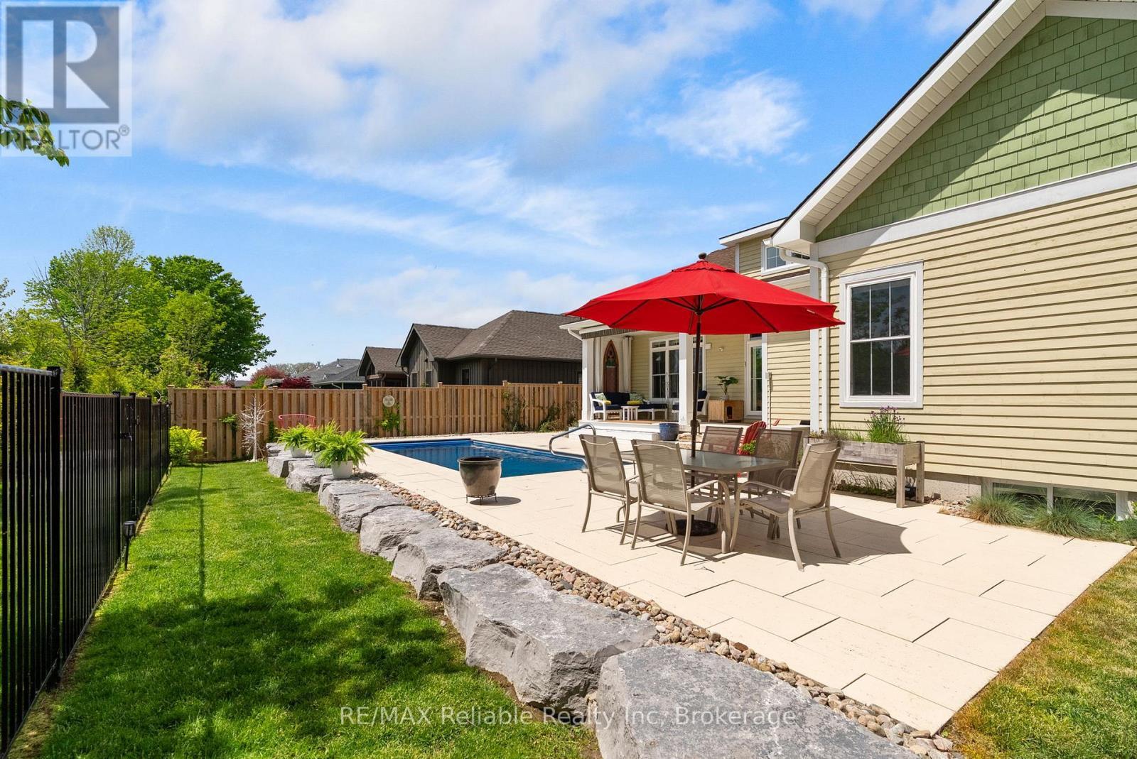 14 Thimbleweed Drive, Bluewater (Bayfield), ON - Outdoor With In Ground Pool