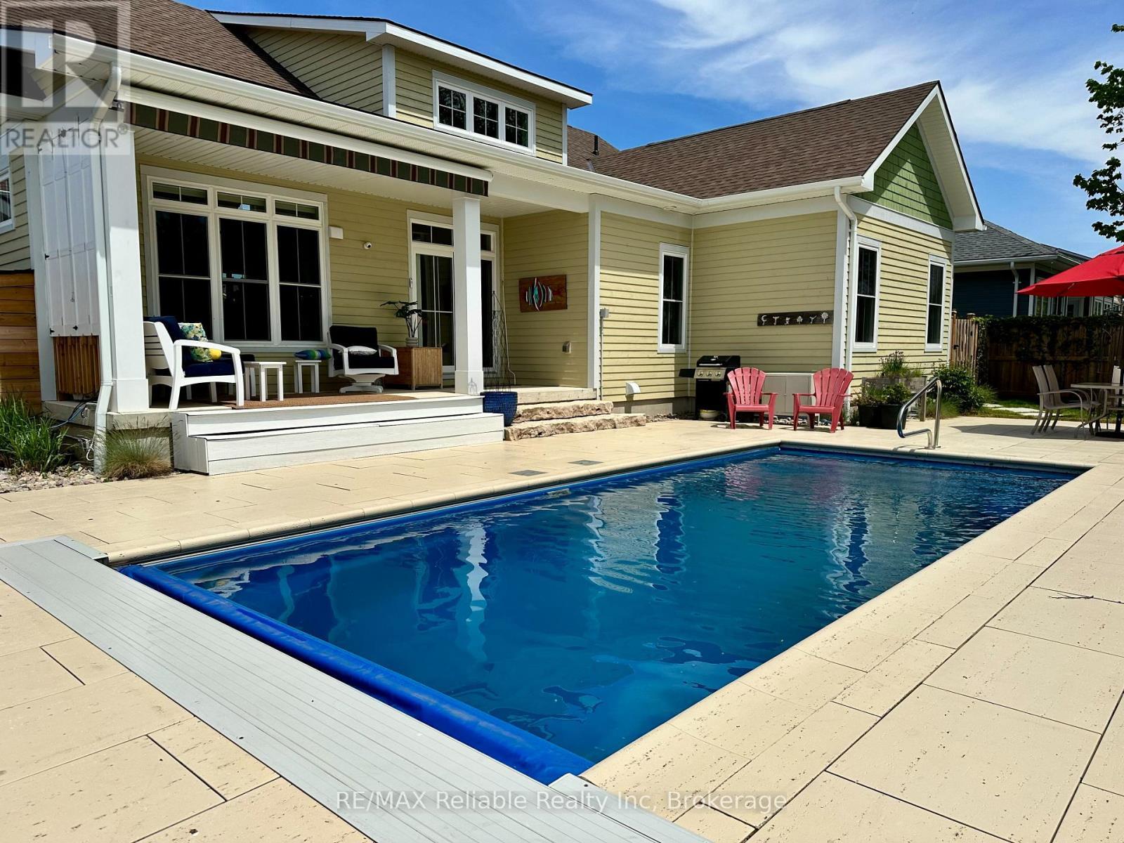 14 Thimbleweed Drive, Bluewater (Bayfield), ON - Outdoor With In Ground Pool With Deck Patio Veranda