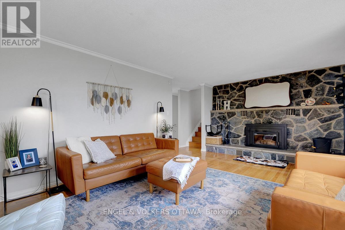 2963 Roger Stevens Drive E, Ottawa, ON - Indoor Photo Showing Living Room With Fireplace