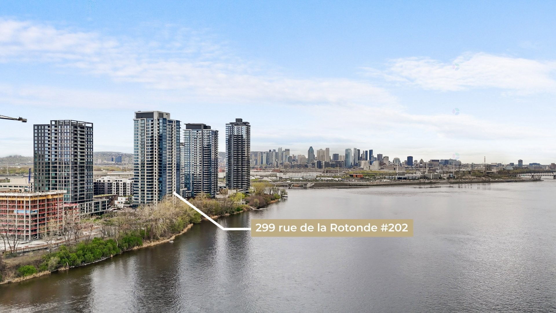 Photo aérienne - 202-299 Rue De La Rotonde, Montréal (Verdun/Île-Des-Soeurs), QC - Outdoor With Body Of Water With View