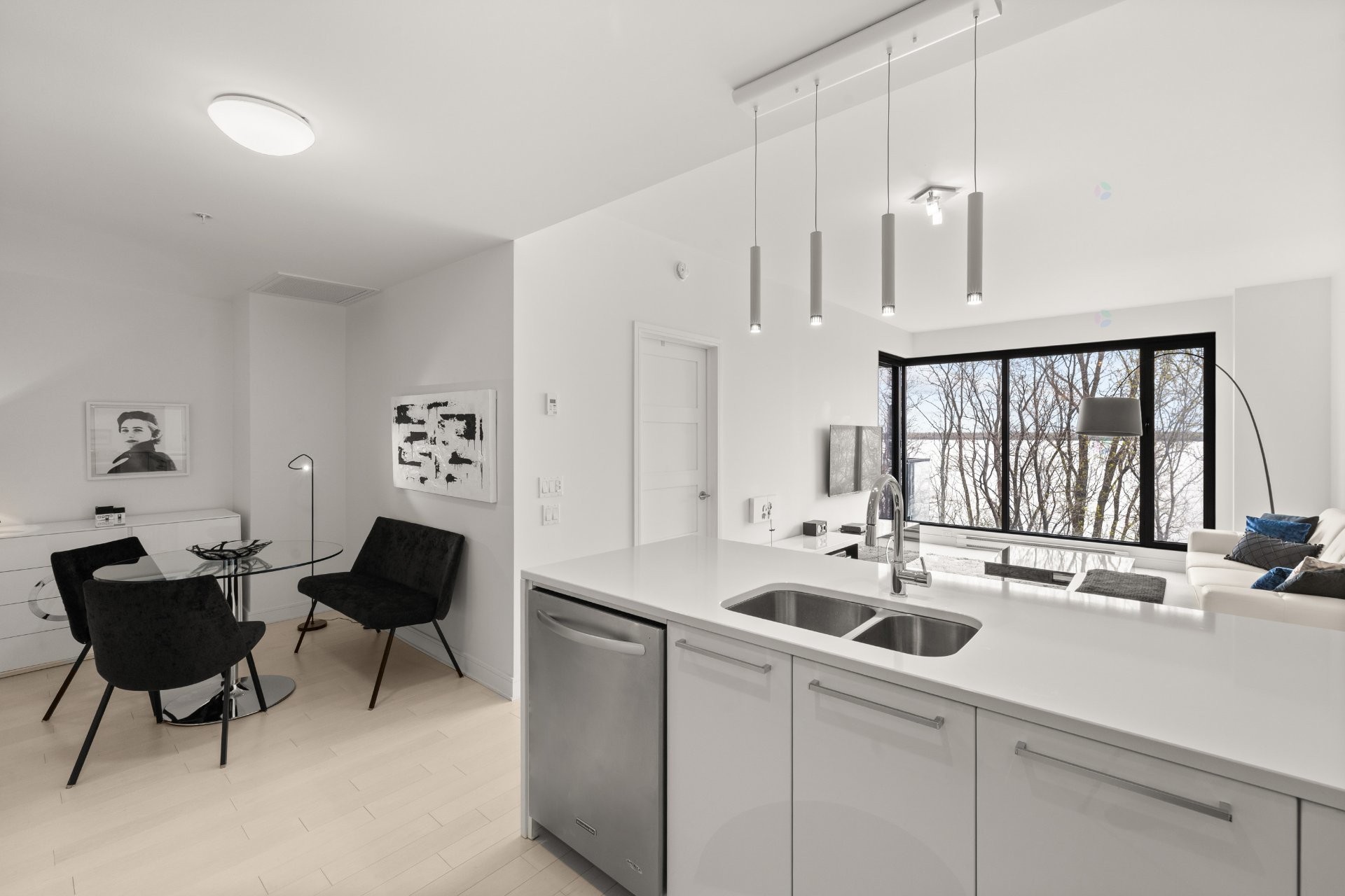 Cuisine - 202-299 Rue De La Rotonde, Montréal (Verdun/Île-Des-Soeurs), QC - Indoor Photo Showing Kitchen With Double Sink