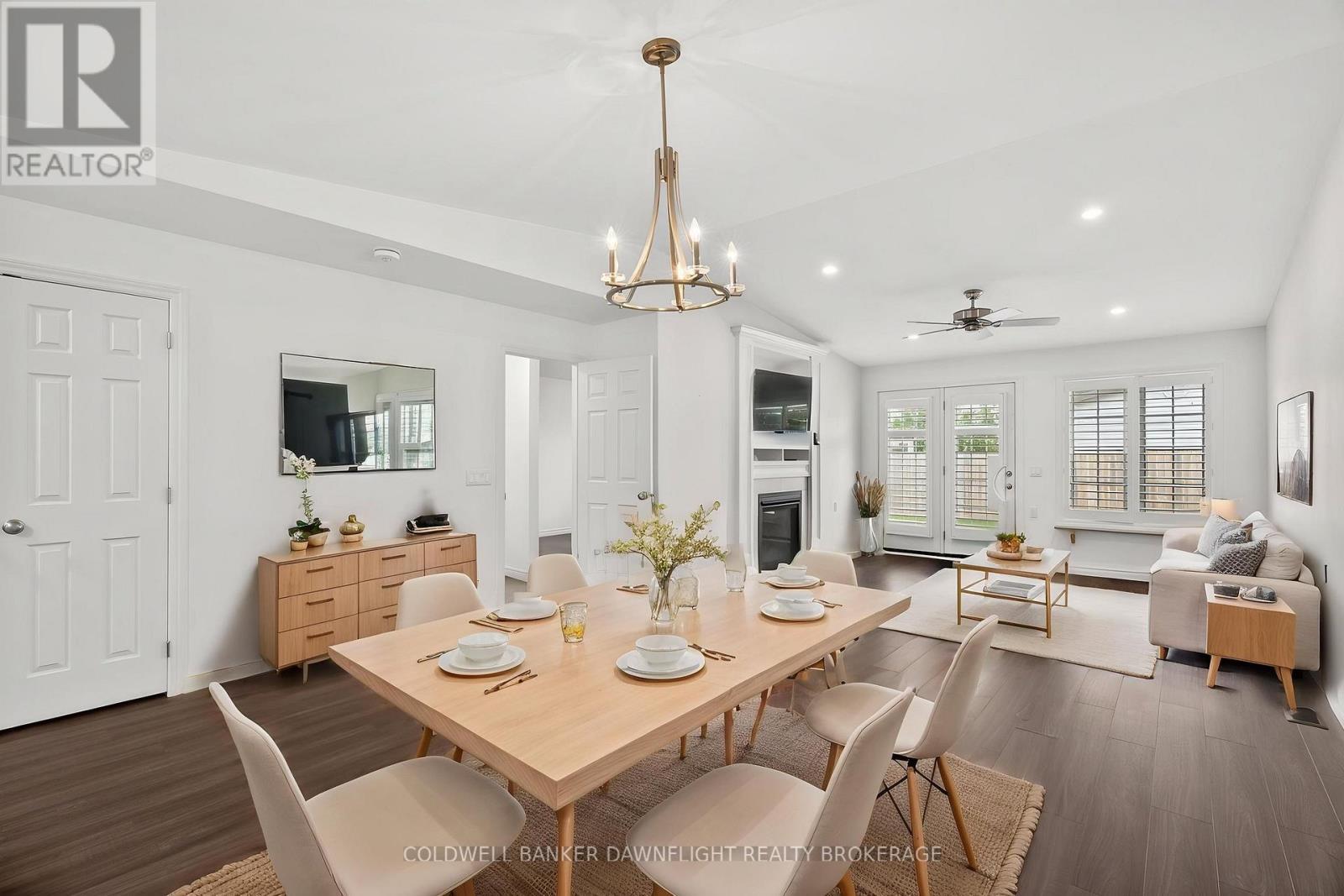 Virtually Staged - 18 Devon Drive, South Huron (Exeter), ON - Indoor Photo Showing Dining Room