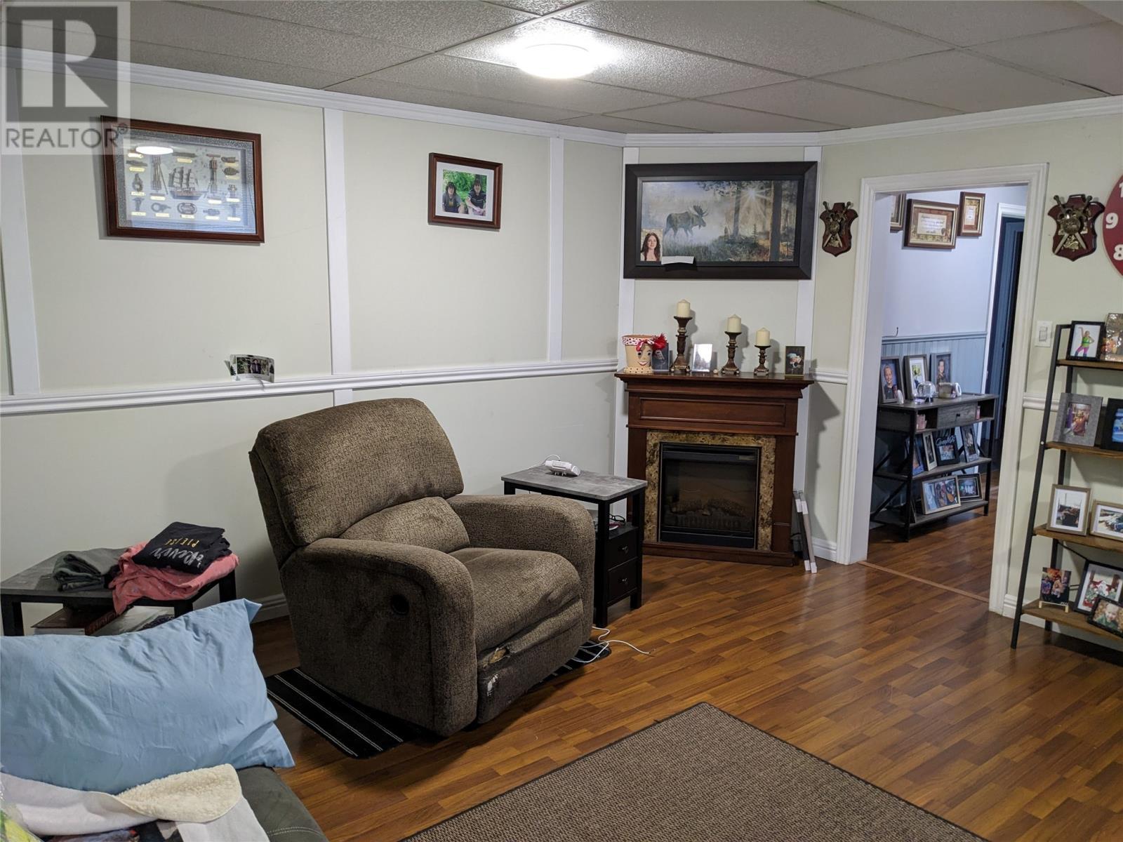 12 Forest Road, Mings Bight, NL - Indoor With Fireplace