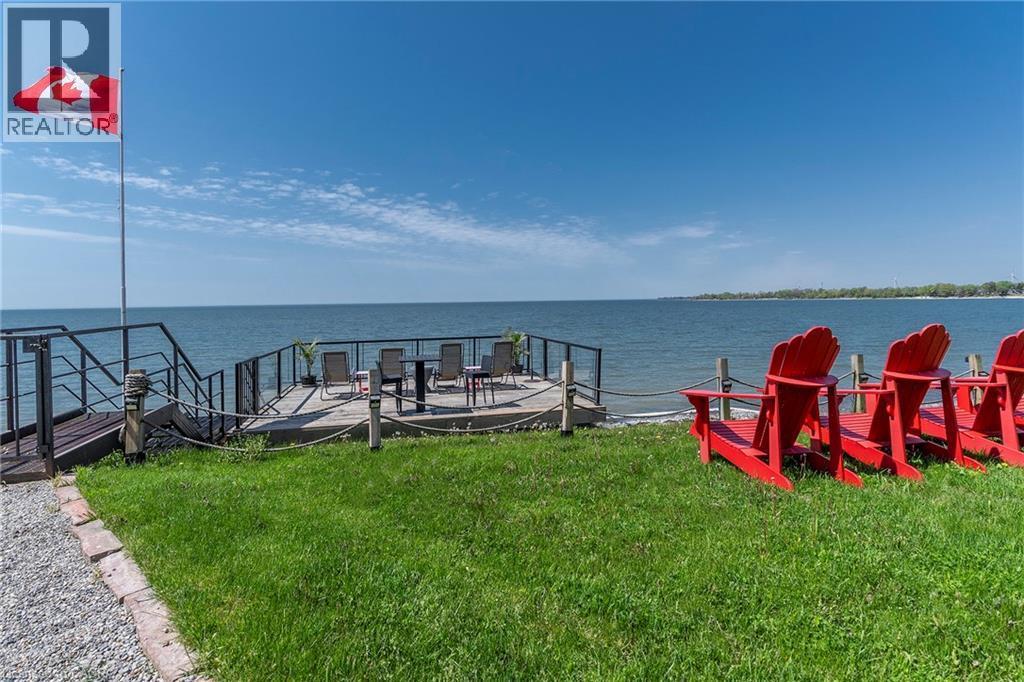 577 Edgewater Place, Dunnville, ON - Outdoor With Body Of Water With Deck Patio Veranda