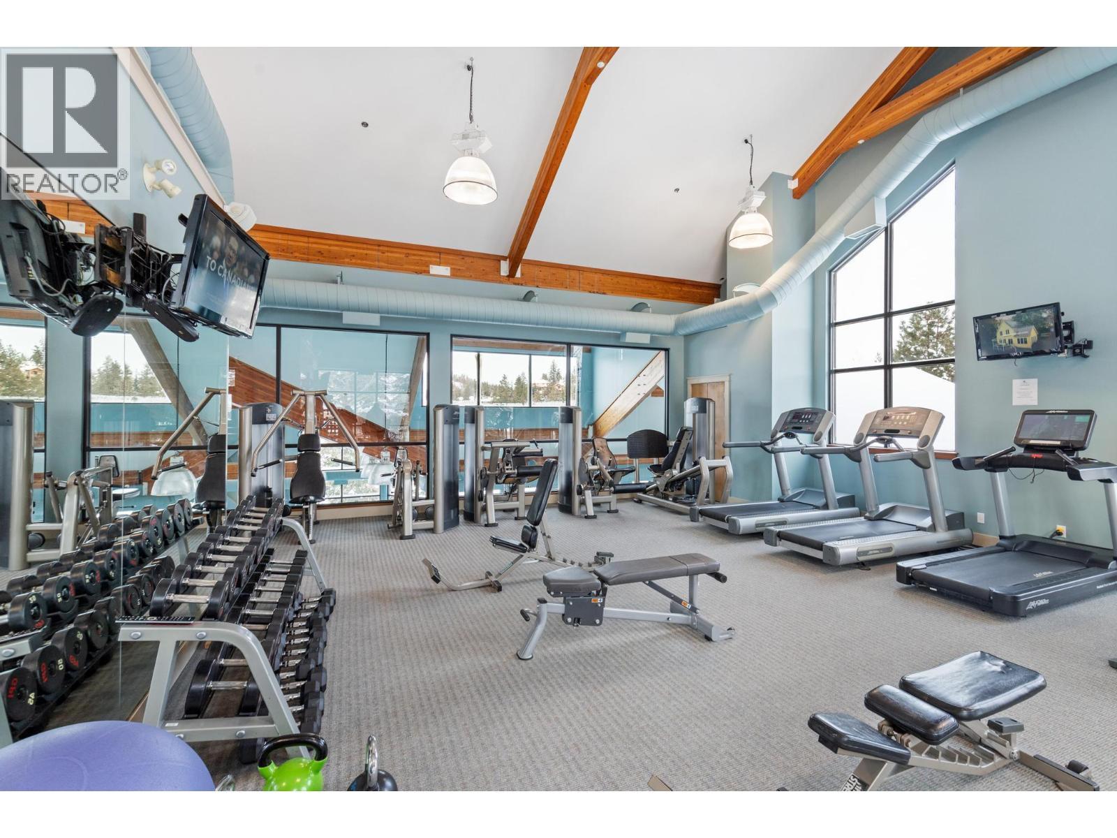 105 Predator Ridge Drive Unit# 21, Vernon, BC - Indoor Photo Showing Gym Room