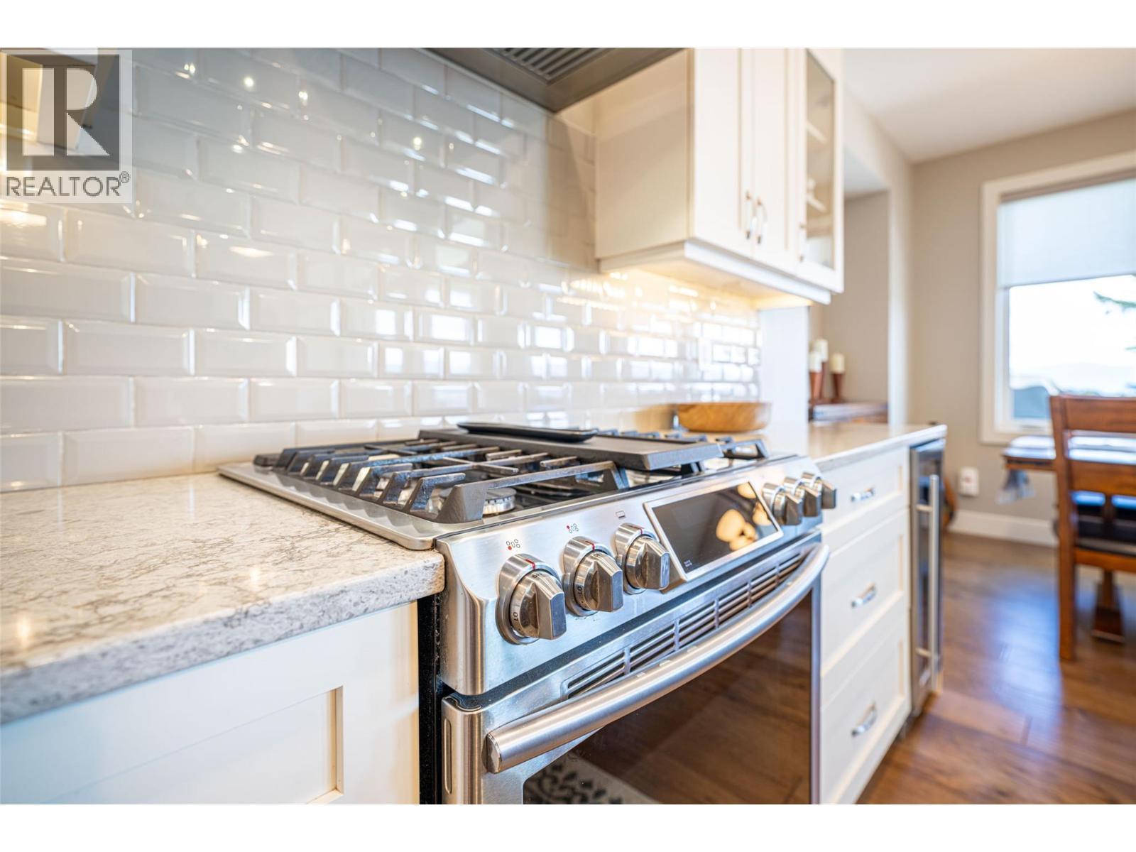 Kitchen - 132 Crown Crescent, Vernon, BC - Indoor Photo Showing Kitchen With Upgraded Kitchen