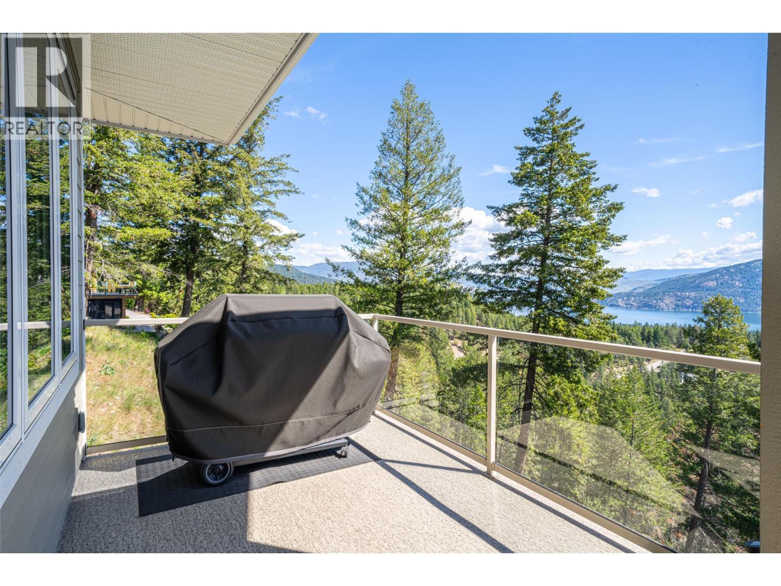 BBQ area on balcony - 132 Crown Crescent, Vernon, BC - Outdoor With Exterior