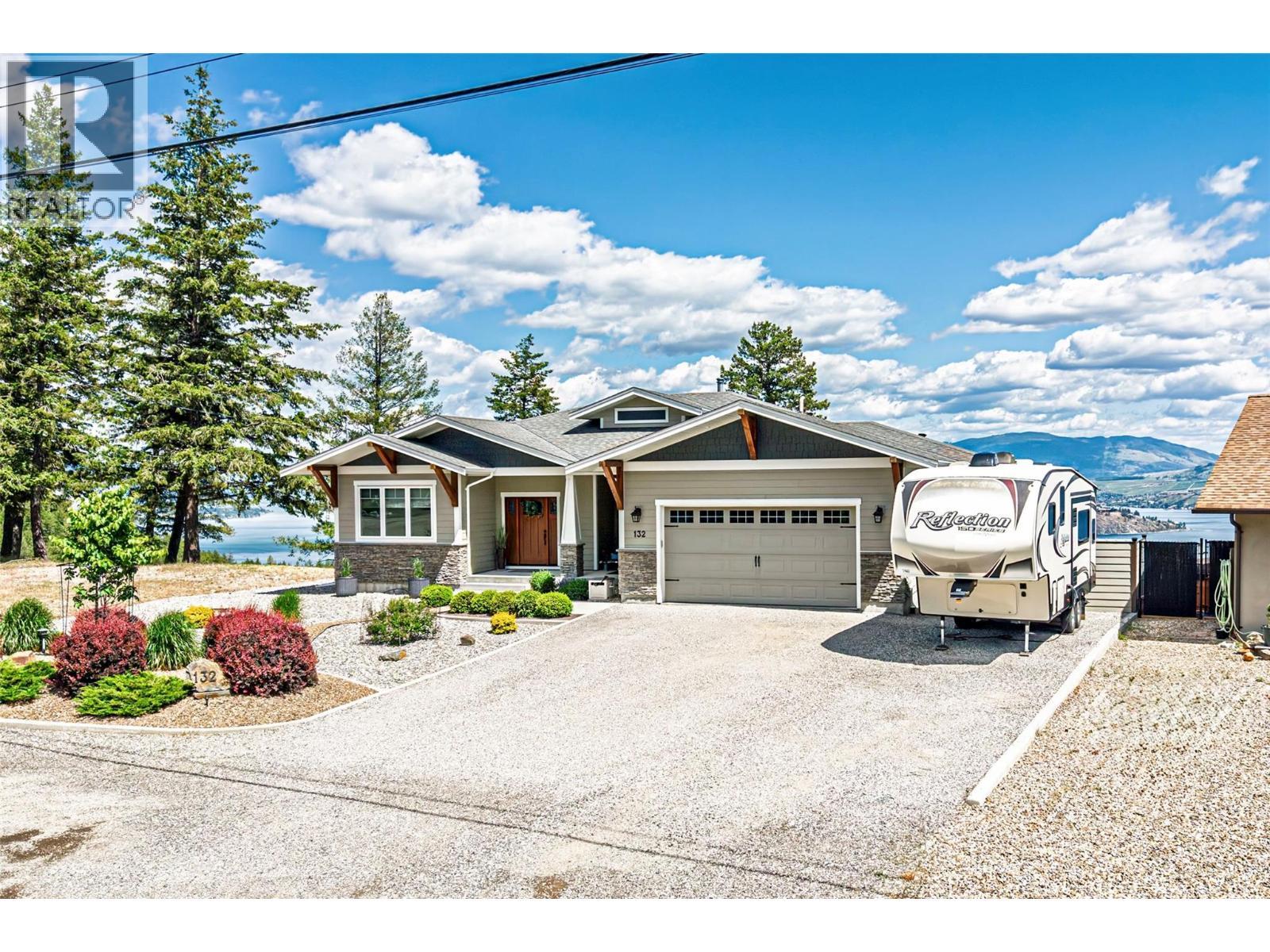 Front of house - 132 Crown Crescent - 132 Crown Crescent, Vernon, BC - Outdoor With Facade