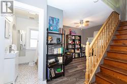 Staircase to upper level -