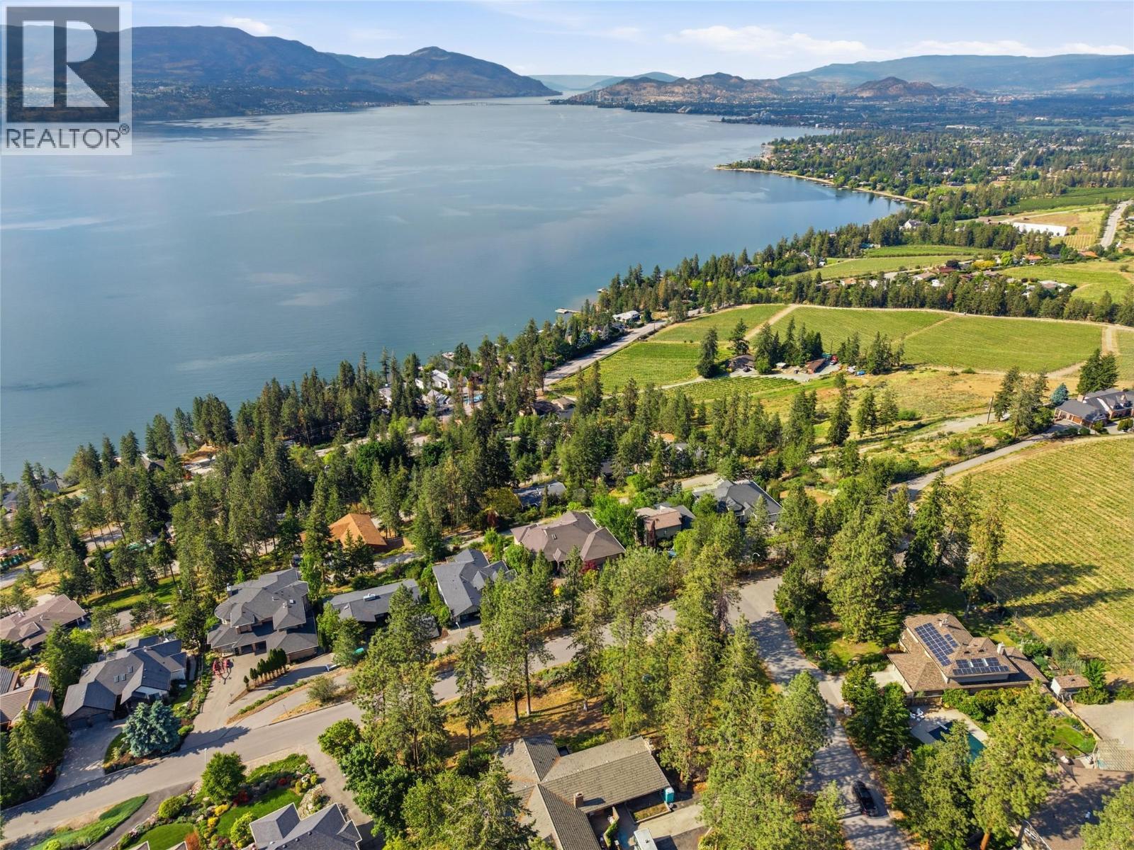 Aerial views - 448 Viewcrest Road, Kelowna, BC - Outdoor With Body Of Water With View