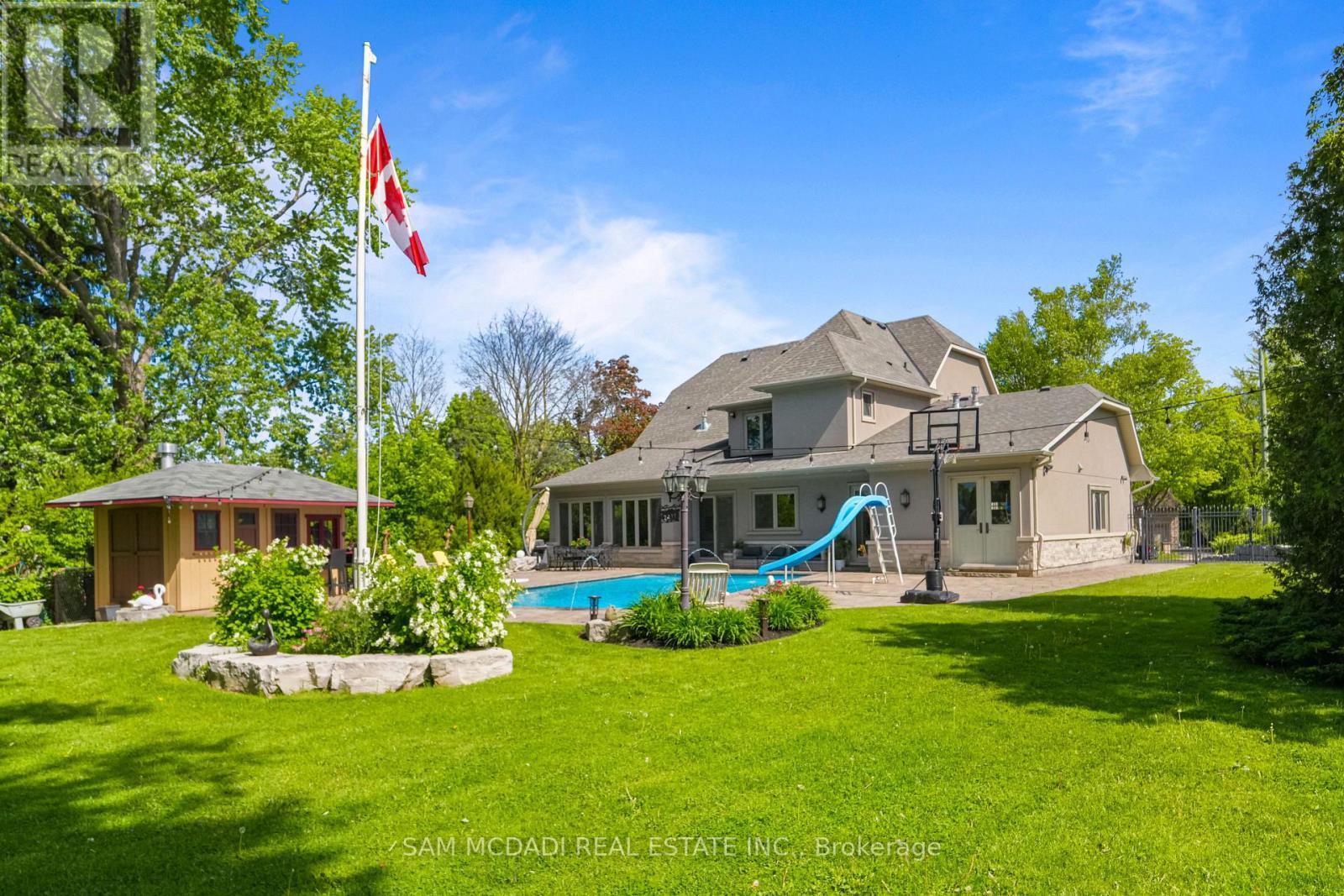 2411 Thorn Lodge Drive, Mississauga, ON - Outdoor With In Ground Pool With Backyard