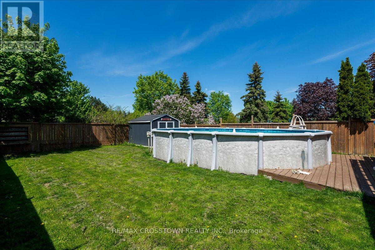 92 Golden Meadow Road, Barrie, ON - Outdoor With Above Ground Pool With Backyard
