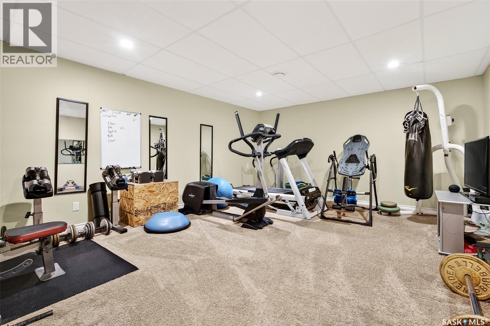66 Everton Crescent, Moose Jaw, SK - Indoor Photo Showing Gym Room