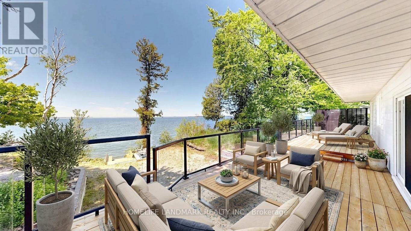 B735 Cedar Beach Road, Brock, ON - Outdoor With Body Of Water With Deck Patio Veranda With Exterior