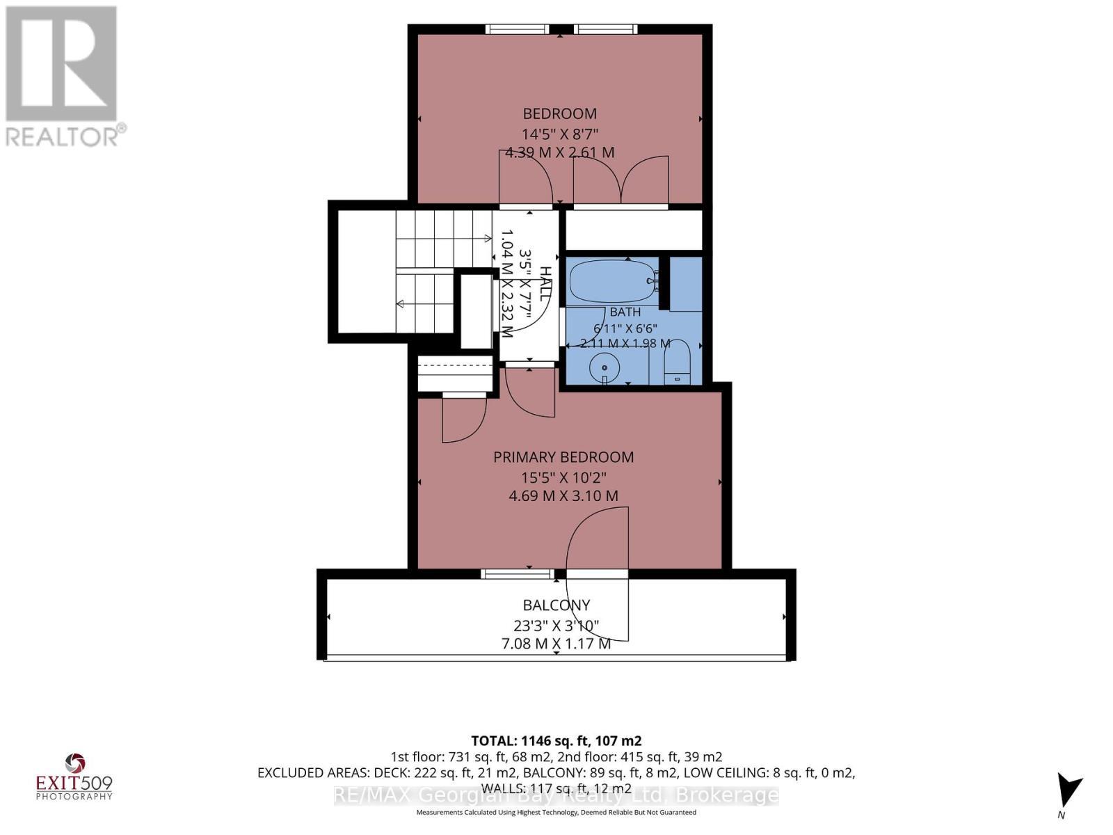 Second Floor Plan - 2 Ridout Court, Tiny, ON - Other