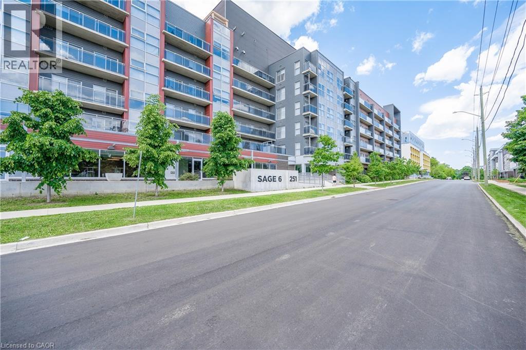 251 Hemlock Street Unit# 201, Waterloo, ON - Outdoor With Balcony With Facade