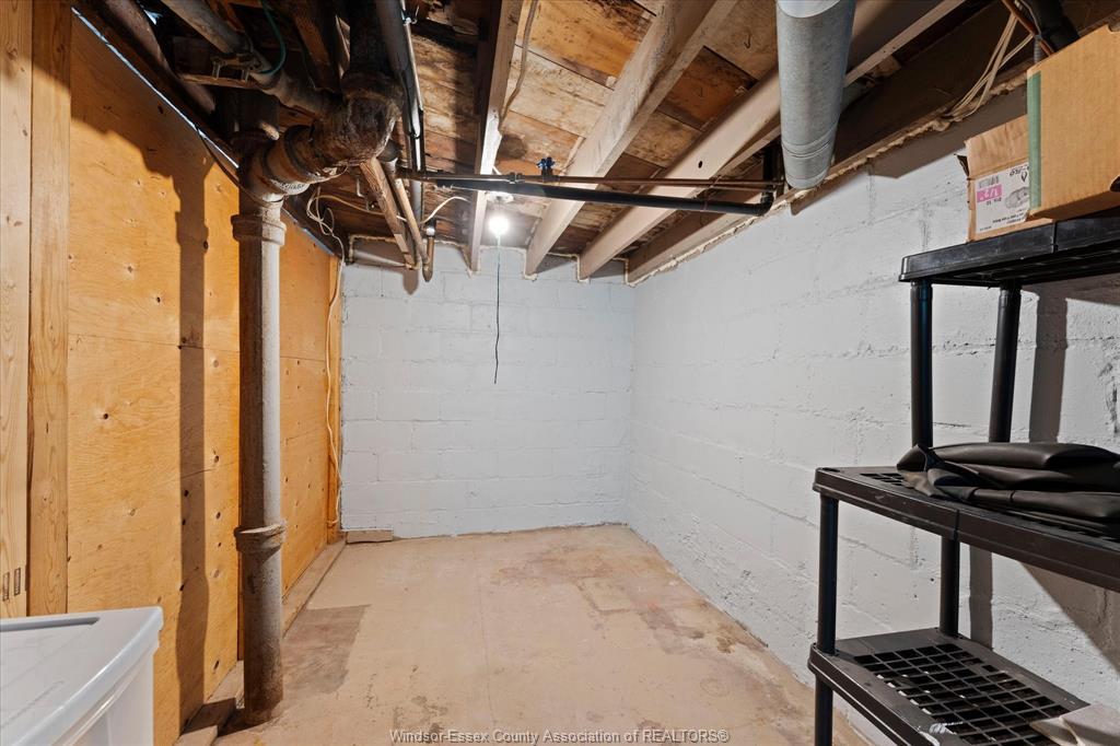 663 Brock Street, Windsor, ON - Indoor Photo Showing Basement