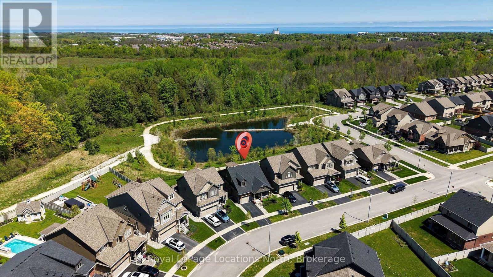 Overhead View - 70 Plewes Drive, Collingwood, ON - With View