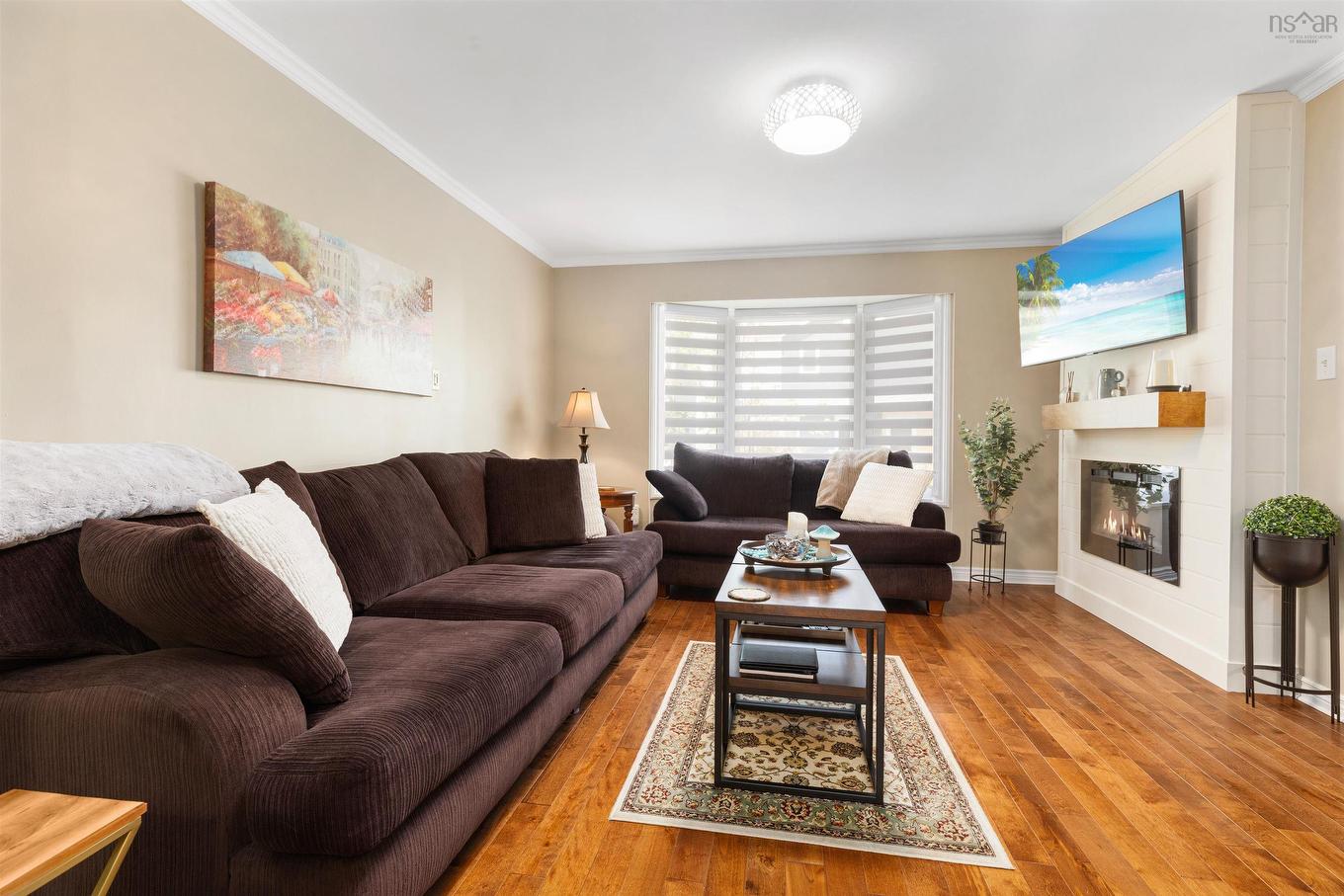 74 Attenborough Court, Halifax, NS - Indoor Photo Showing Living Room With Fireplace