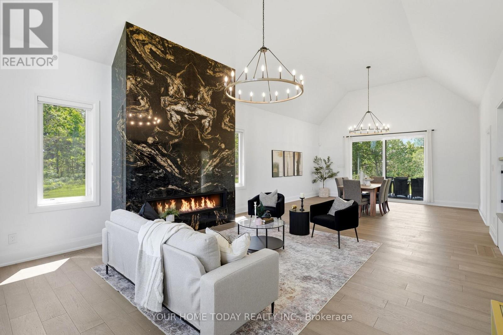 27 Chantelay Crescent, Halton Hills, ON - Indoor Photo Showing Living Room With Fireplace