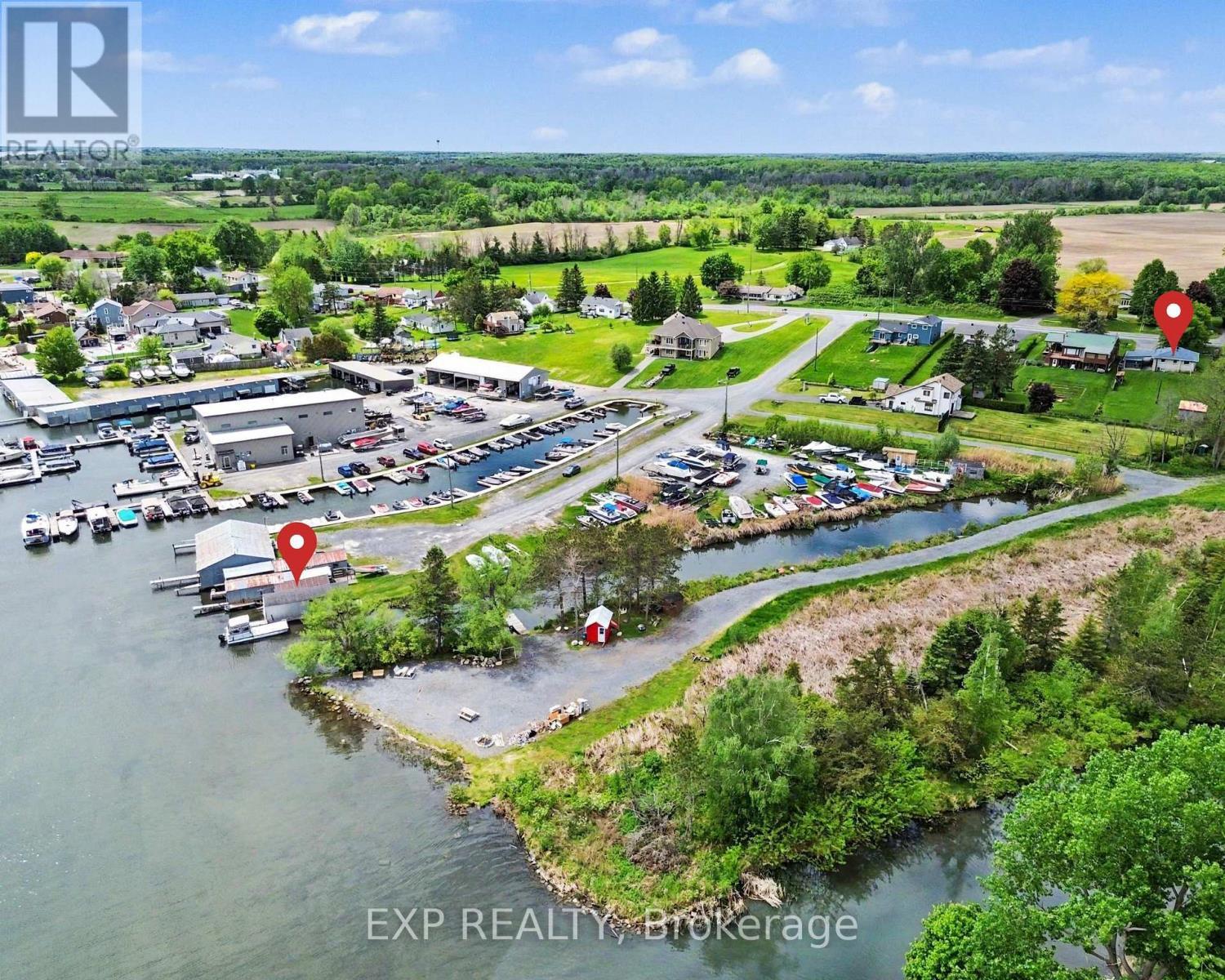 Boathouse and House Location - 19460 County 2 Road, South Glengarry, ON - Outdoor With Body Of Water With View