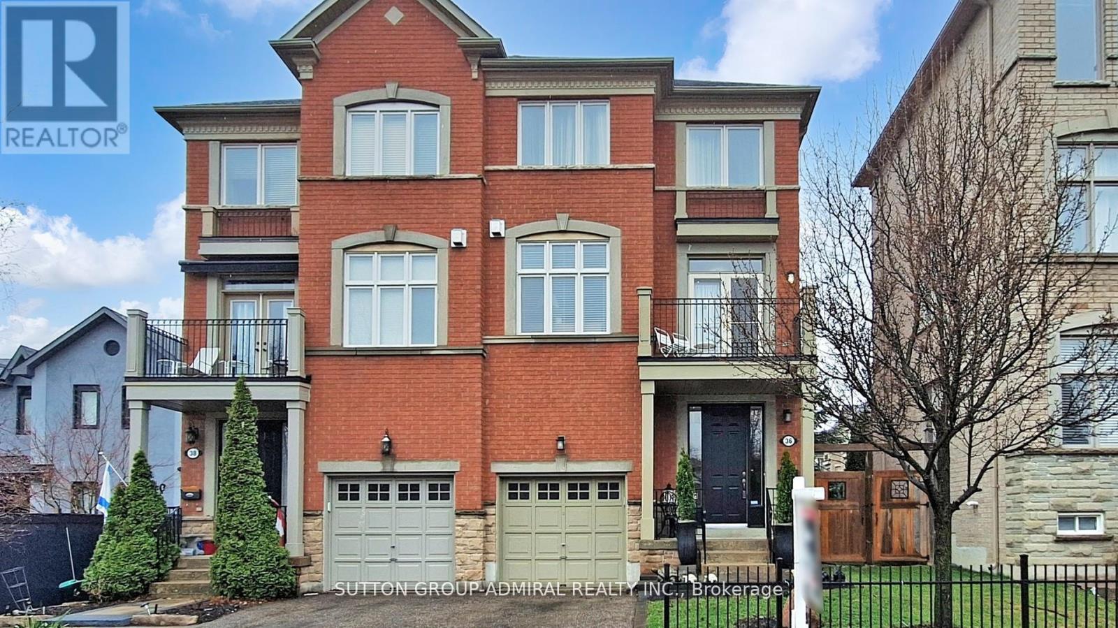 36 Helen Street, Vaughan, ON - Outdoor With Balcony With Facade