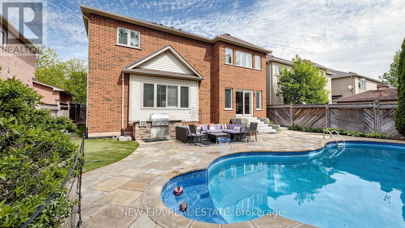 1206 Lindenrock Drive, Oakville, ON - Outdoor With In Ground Pool With Deck Patio Veranda