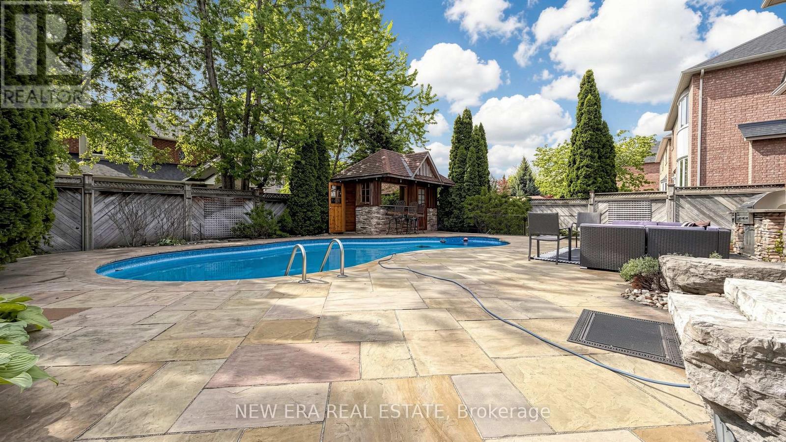 1206 Lindenrock Drive, Oakville, ON - Outdoor With In Ground Pool With Deck Patio Veranda