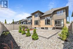 Landscaped backyard -