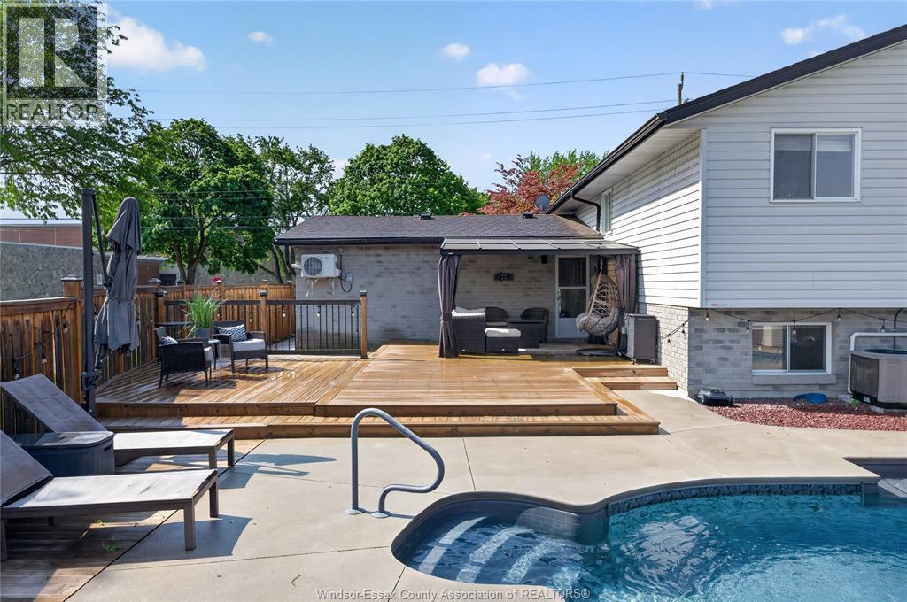 8492 Jerome, Windsor, ON - Outdoor With In Ground Pool With Deck Patio Veranda