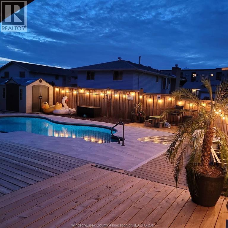 8492 Jerome, Windsor, ON - Outdoor With In Ground Pool With Deck Patio Veranda