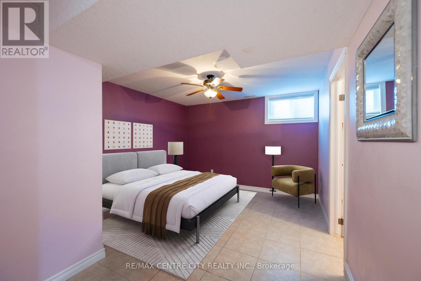This image has been virtually staged. - 19 Hamilton Street, North Middlesex (Ailsa Craig), ON - Indoor Photo Showing Bedroom