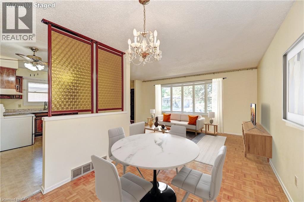 virtually staged - 106 Kimberly Crescent, Kitchener, ON - Indoor Photo Showing Dining Room