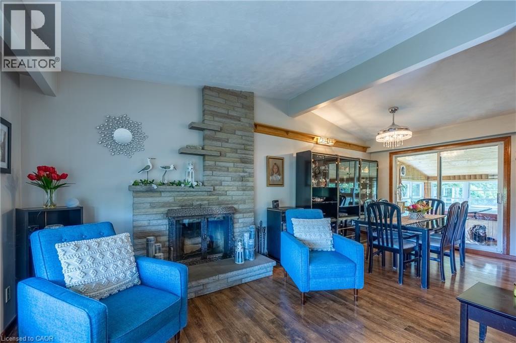 1712 Vittoria Road, Vittoria, ON - Indoor Photo Showing Living Room With Fireplace