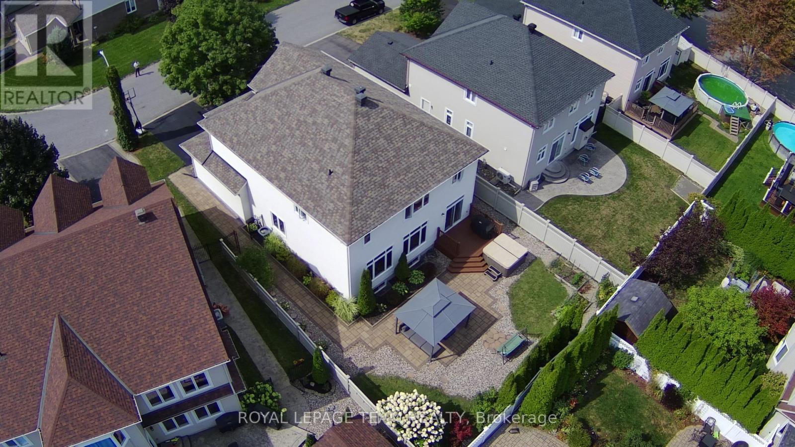Rear Aerial - 65 Osprey Crescent, Ottawa, ON