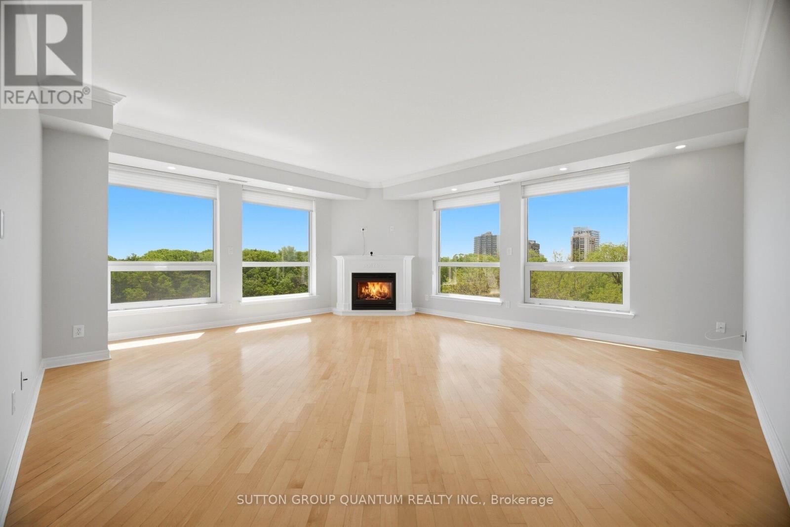 503 - 50 Old Mill Road, Oakville, ON - Indoor Photo Showing Living Room With Fireplace