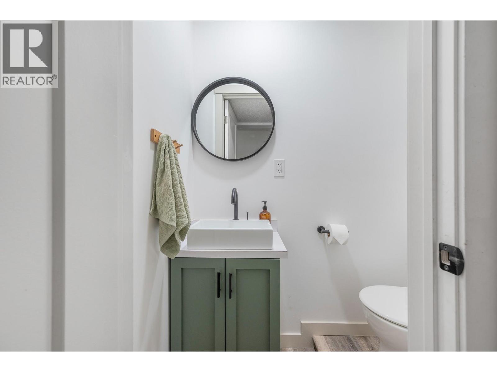 Main Home - 2pc Bath (Basement) - 302 Bass Avenue, Enderby, BC - Indoor Photo Showing Bathroom