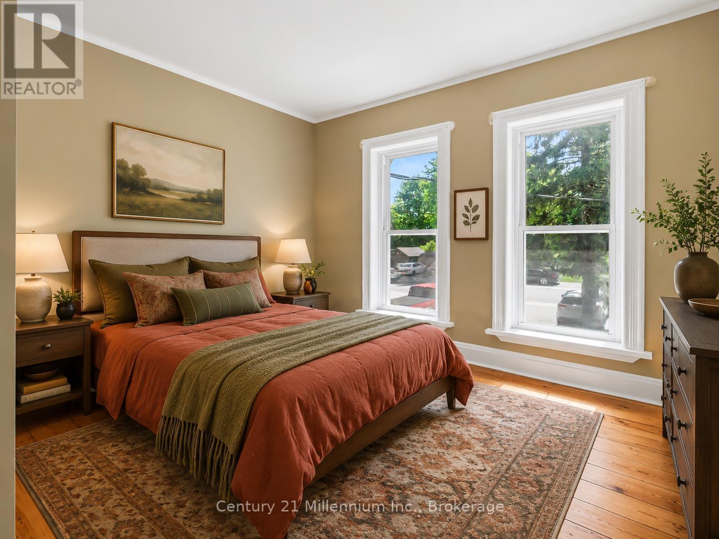 Virtually Staged - 26 Victoria Avenue, Grey Highlands, ON - Indoor Photo Showing Bedroom