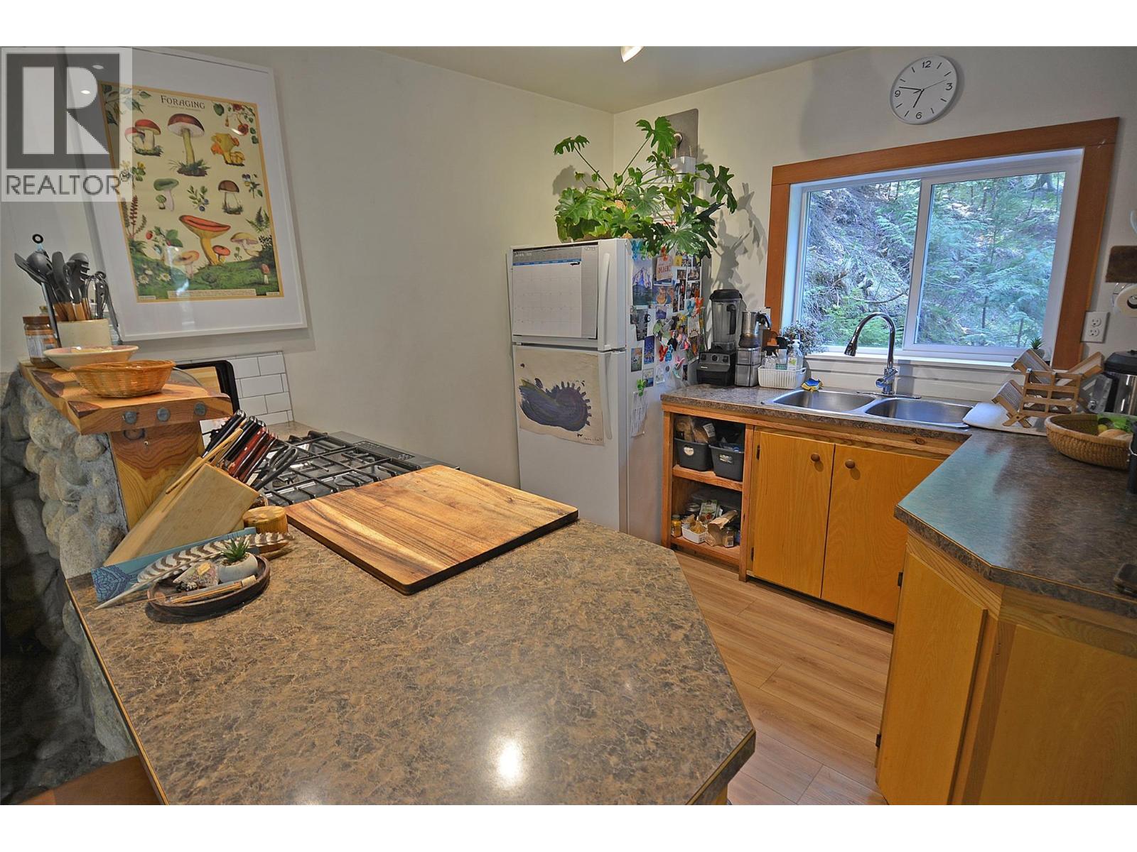 5396 6 Highway, Winlaw, BC - Indoor Photo Showing Kitchen With Double Sink