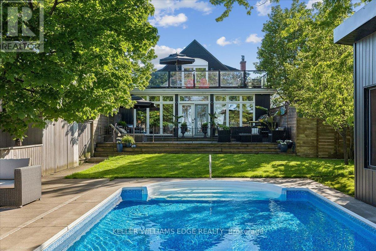 573 Beach Boulevard, Hamilton, ON - Outdoor With In Ground Pool With Deck Patio Veranda With Backyard