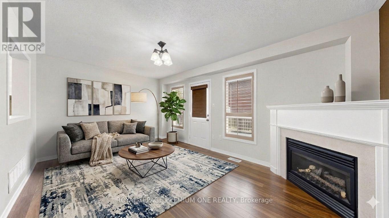 108 Argento Crescent, Vaughan, ON - Indoor Photo Showing Living Room With Fireplace