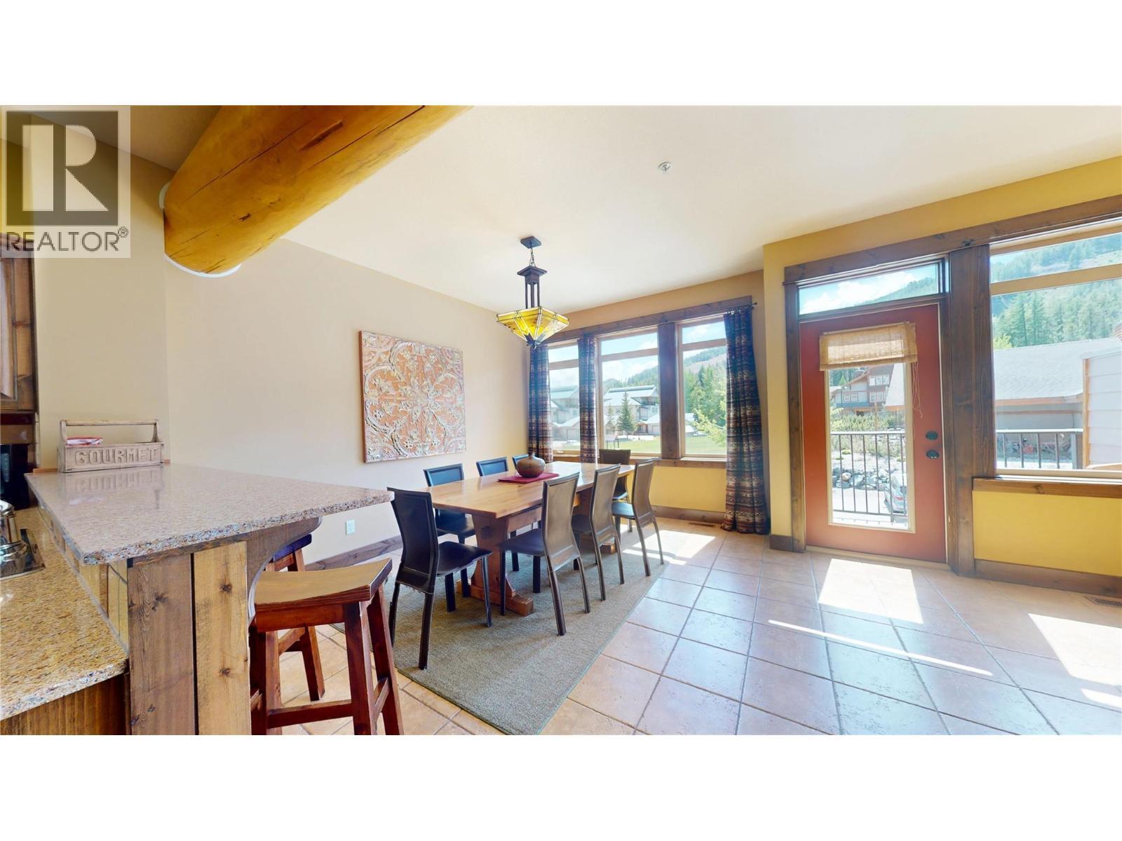 1351 Gerry Sorensen Way Unit# J2-B, Kimberley, BC - Indoor Photo Showing Dining Room