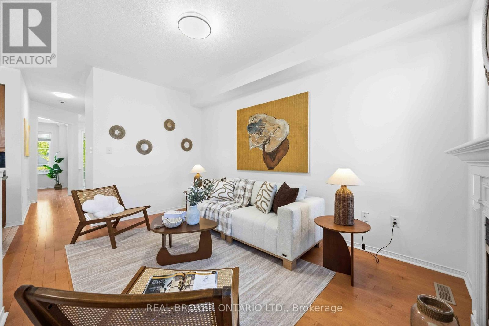 3 Evaridge Drive, Markham, ON - Indoor Photo Showing Living Room With Fireplace