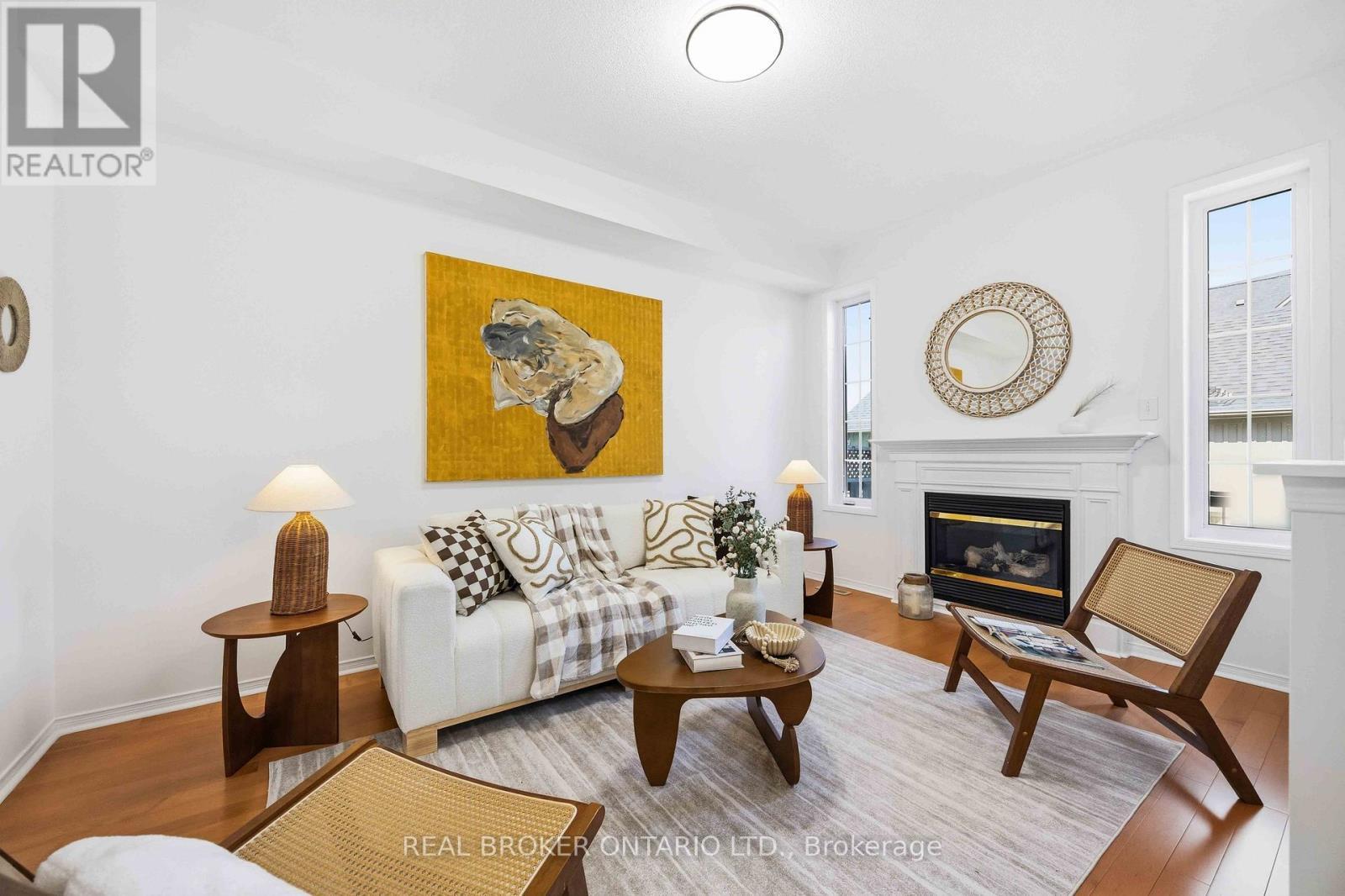 3 Evaridge Drive, Markham, ON - Indoor Photo Showing Living Room With Fireplace
