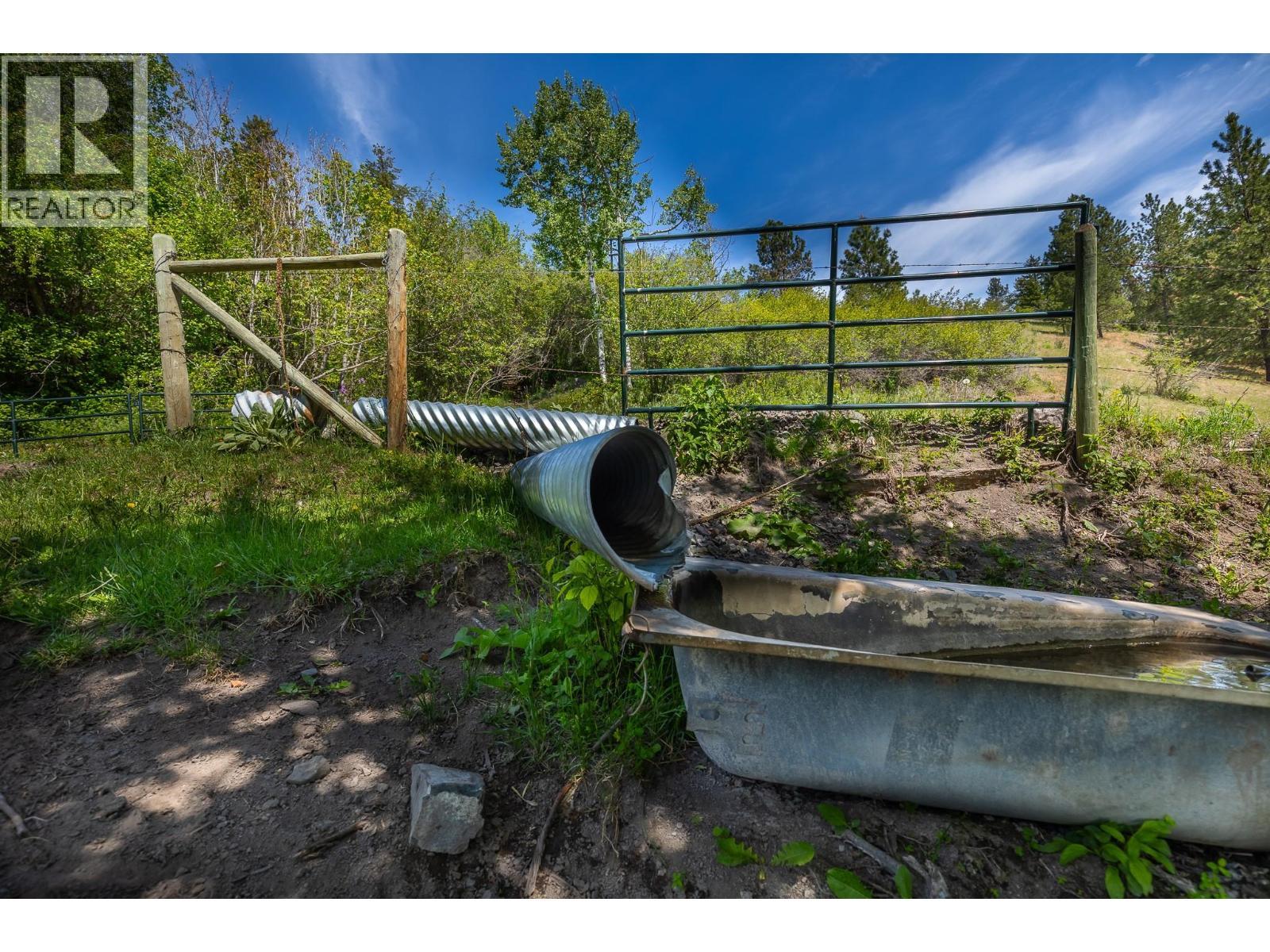 Seasonal creek. - Proposed Lot B 1212 Page Road, Spallumcheen, BC