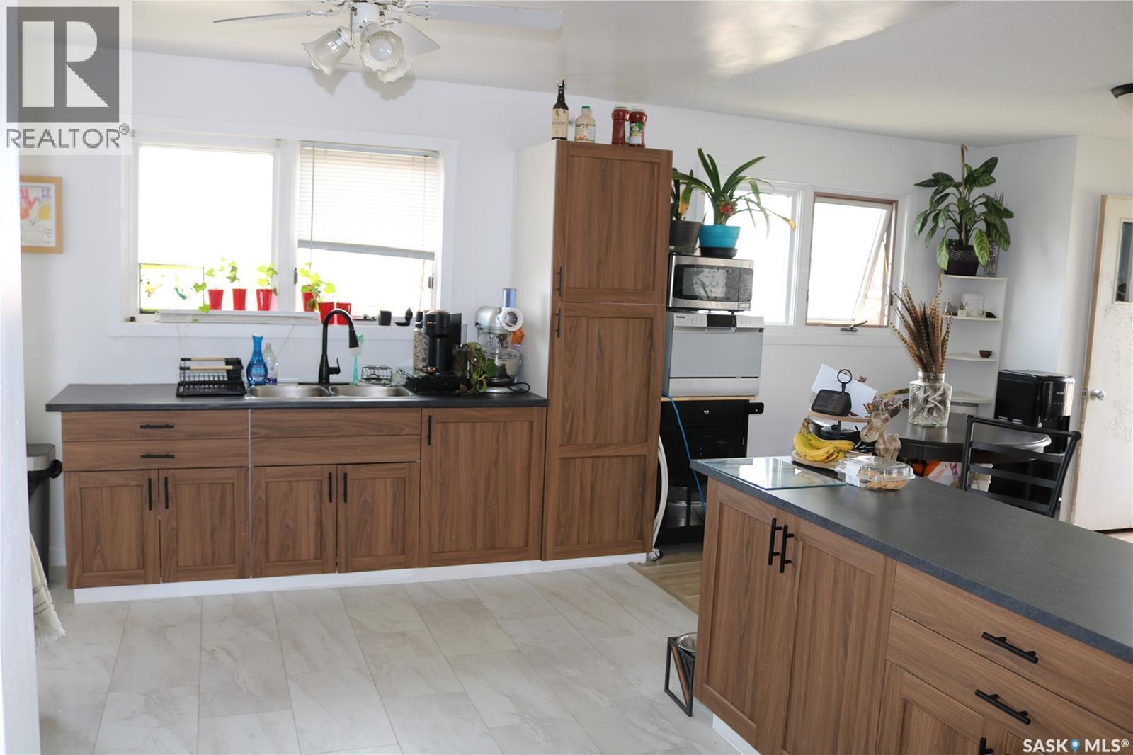 202 Main Street, Young, SK - Indoor Photo Showing Kitchen With Double Sink